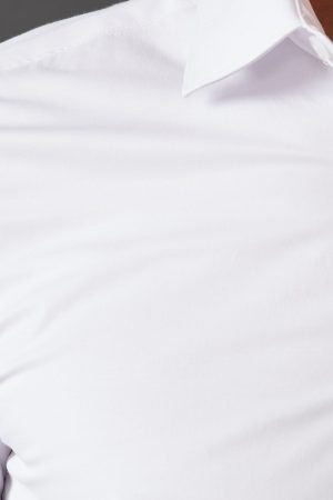White Skinny Fit Long Sleeve Easy Iron Shirt