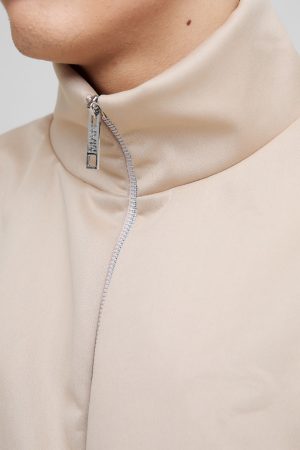 Extreme Oversized Boxy Scuba Zip Through Jacket