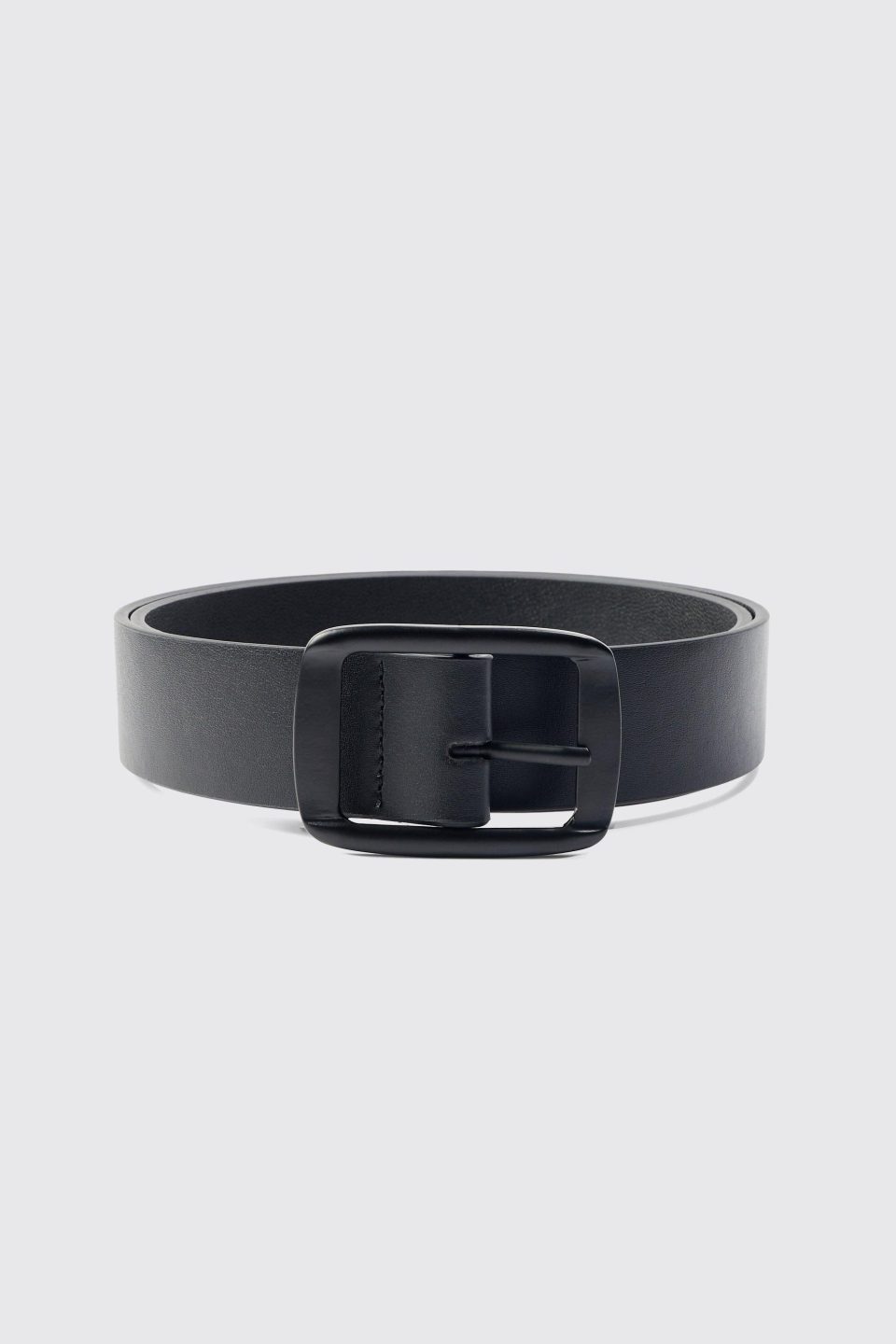 Faux Leather Matte Belt