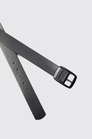 Faux Leather Matte Belt