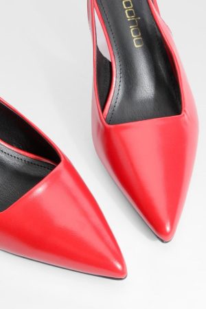 Low Stiletto Slingback Court Shoe