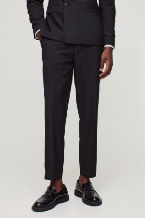 Slim Cropped Suit Trousers
