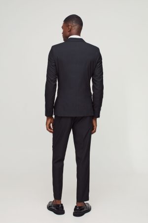 Slim Cropped Suit Trousers