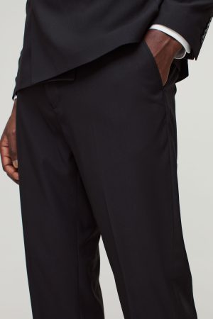 Slim Cropped Suit Trousers