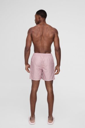 Mid Length Checkerboard Swim Short