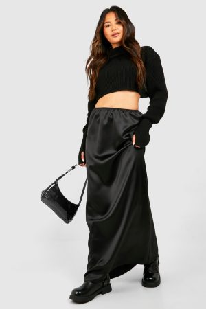 Maxi Satin Skirt
