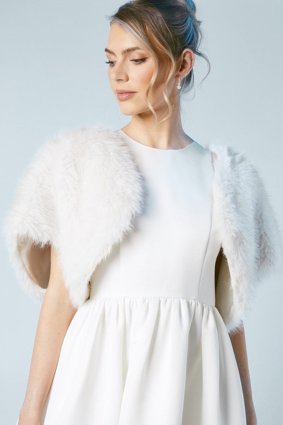 Faux Fur Shrug