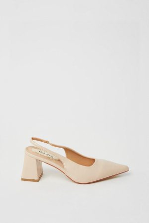 Venus Slingback Mid Block Heel Pointed Court Shoes