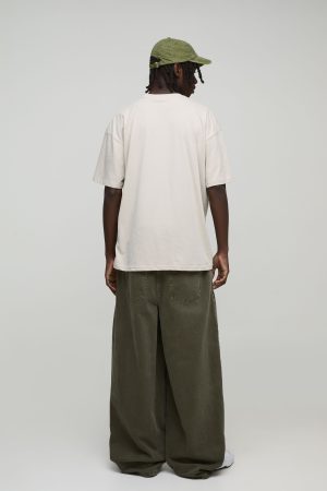 Oversized Homme Established Varsity Printed T-Shirt