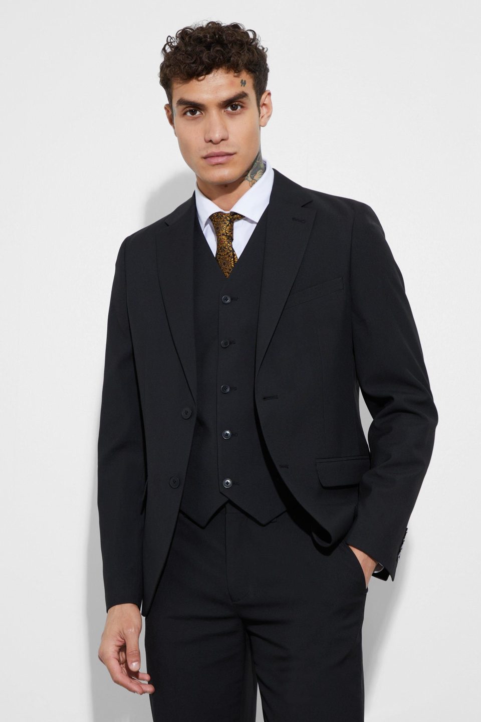 Slim Single Breasted Suit Jacket