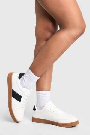 Gum Sole Stripe Trainers