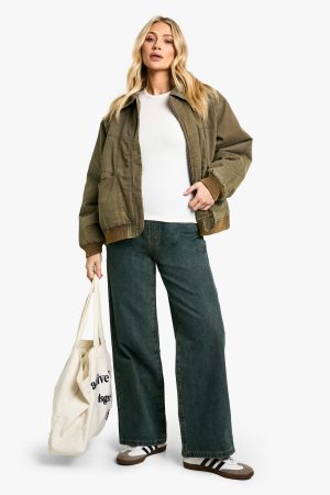 Maternity Over The Bump Wide Leg Jeans