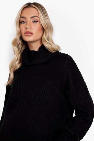 Oversized Roll Neck Jumper