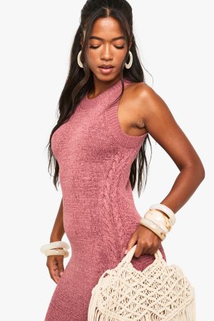 Tassel Detail Crochet Dress