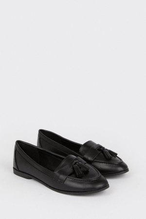 Wide Fit Lennie Tassel Loafers