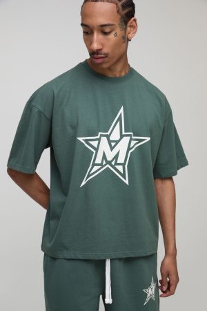 Oversized Boxy M Star T-Shirt & Short Set