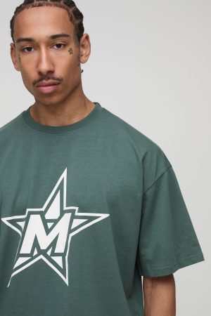 Oversized Boxy M Star T-Shirt & Short Set