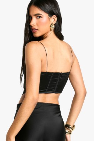 Strappy Satin Corset