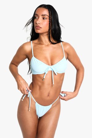 Starfish Trim Ruched Tie Side Brief