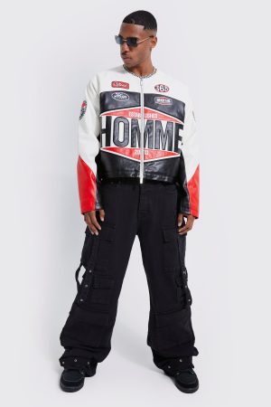 Baggy Rigid Multi Pocket Flare Jeans