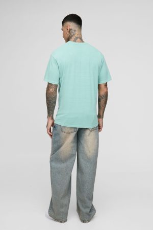 Tall The Offspring License Oversized Print Overdye T-Shirt