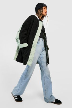 Teddy Faux Fur Bomber Jacket