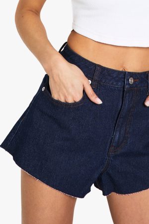 Raw Hem Denim Short