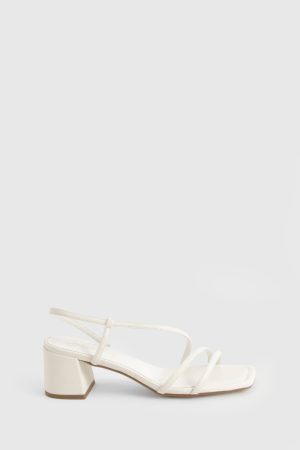 Asymmetric Low Block Heels