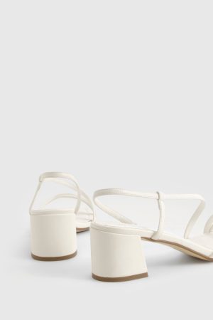 Asymmetric Low Block Heels
