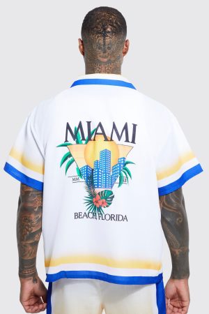 Regular Fit Miami Border Shirt And Short Set