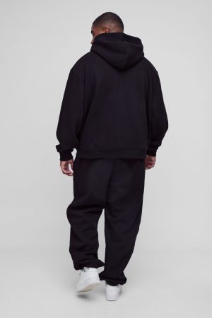 Plus 330GSM Oversized Boxy Basic Hoodie