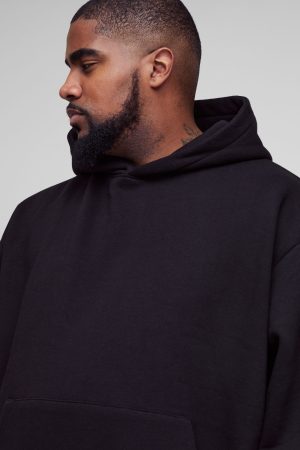 Plus 330GSM Oversized Boxy Basic Hoodie