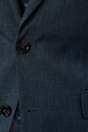 Navy Marl Slim Fit Suit Jacket