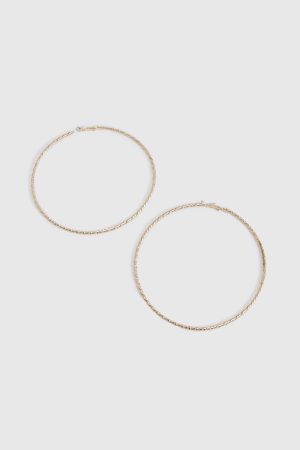 Large Twisted Hoop Earrings