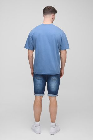 Tall Skinny Stretch Denim Shorts