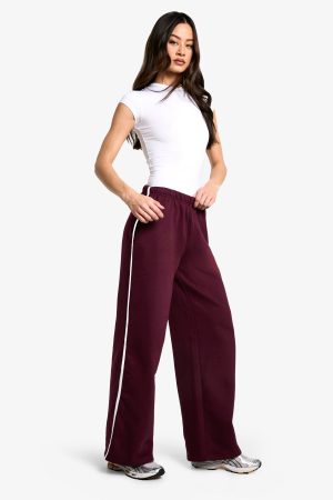 Tall Side Stripe Wide Leg Joggers