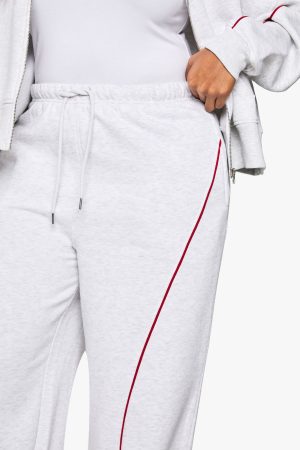 Plus Side Stripe Wide Leg Jogger