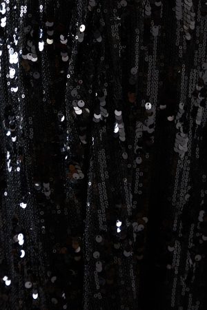 Occasion Sequin Wrap Detail Midi Dress