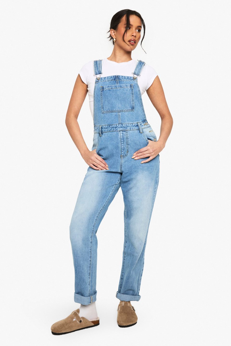 Boyfriend Denim Dungarees