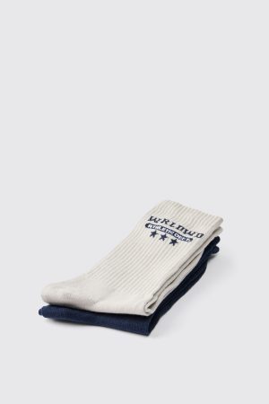 Multi 2 Pack Worldwide Star Sport Socks