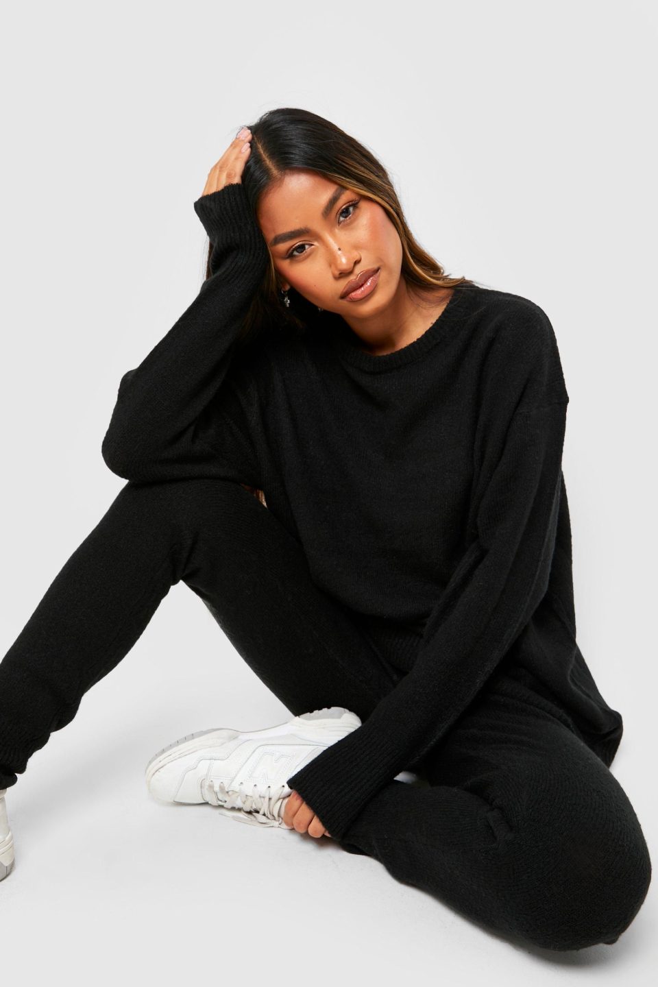Soft Knit Crew Neck Jumper & Trouser Co-ord