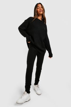 Soft Knit Crew Neck Jumper & Trouser Co-ord