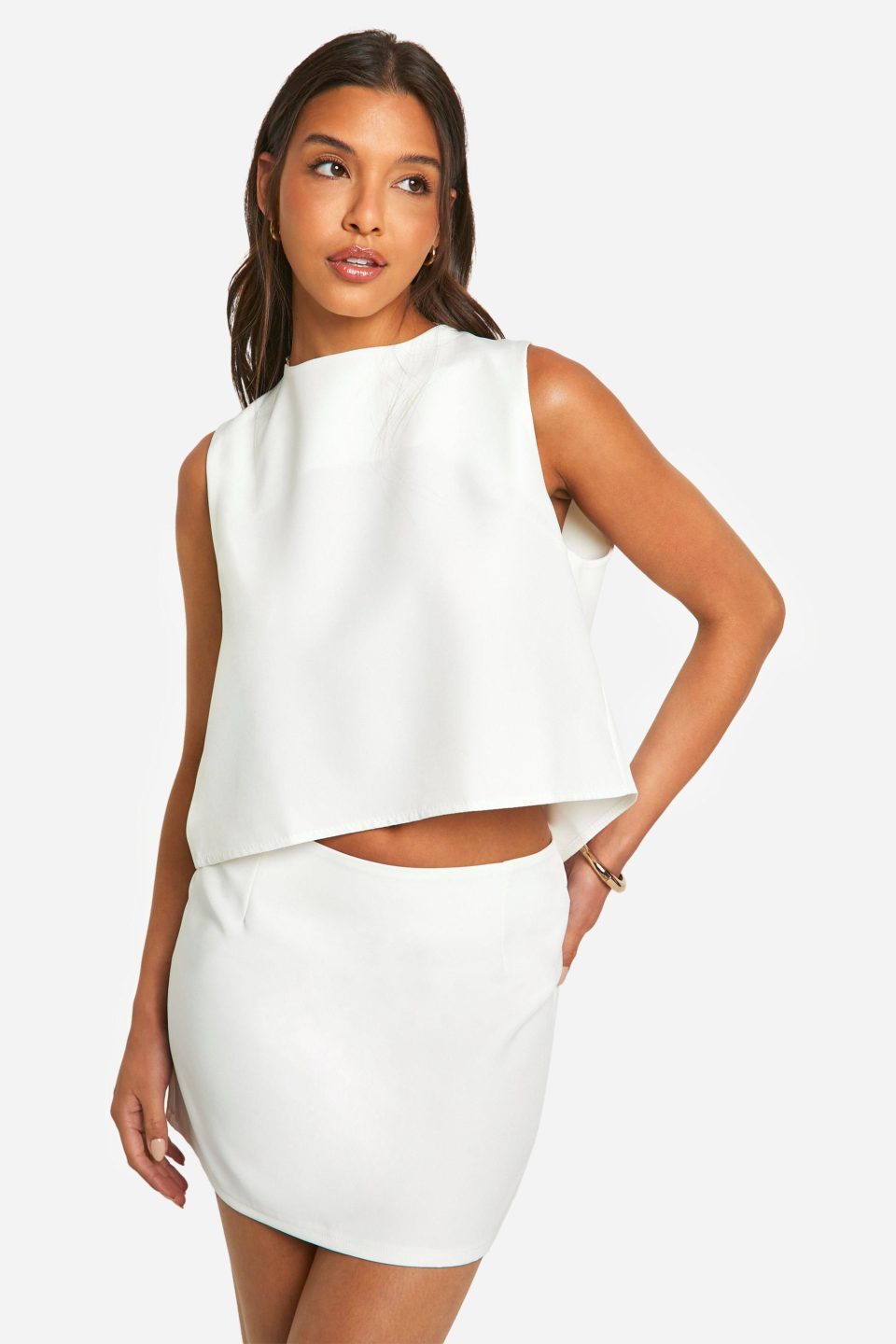 Woven Mini Skirt