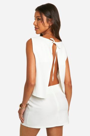 Woven Mini Skirt