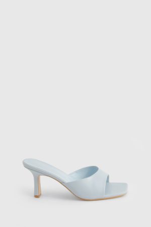 Wide Fit Basic Heeled Mules