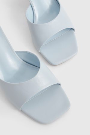 Wide Fit Basic Heeled Mules