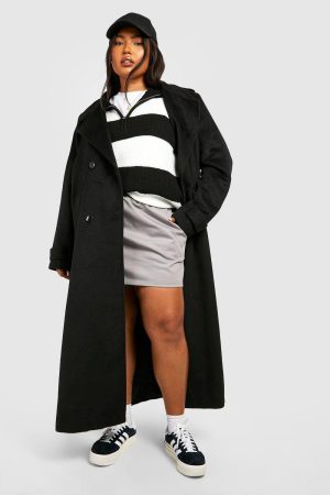 Plus Half Zip Soft Knit Jumper