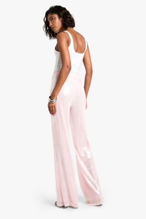 Tall Sequin Wide Leg Trouser
