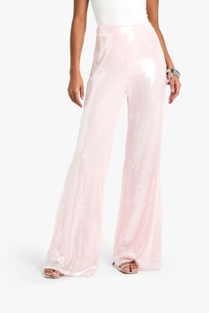 Tall Sequin Wide Leg Trouser
