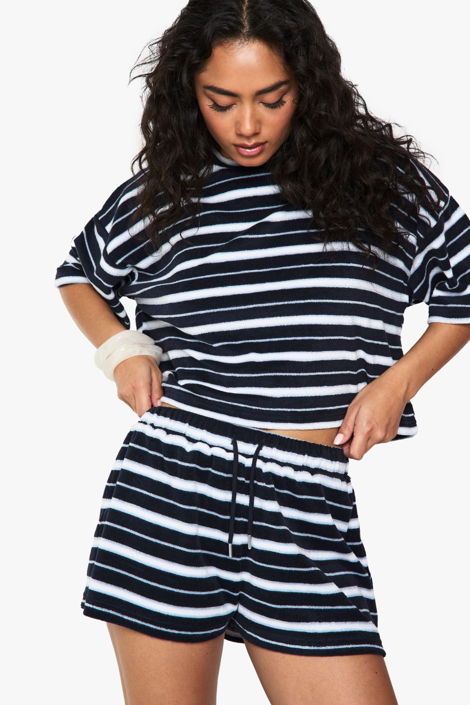 Stripe Towelling Shorts